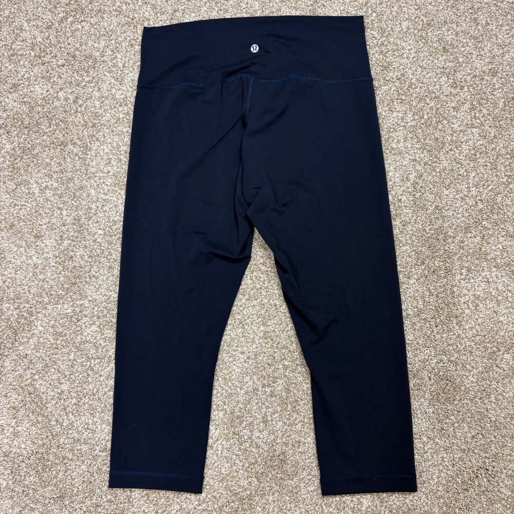 Lululemon Align High-Rise Crop Leggings Womens 12 High Rise True Navy Nulu